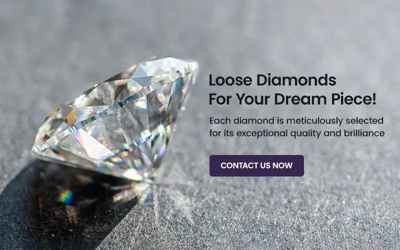 Each diamond is meticulously selected for<br/>its exceptional quality and brilliance